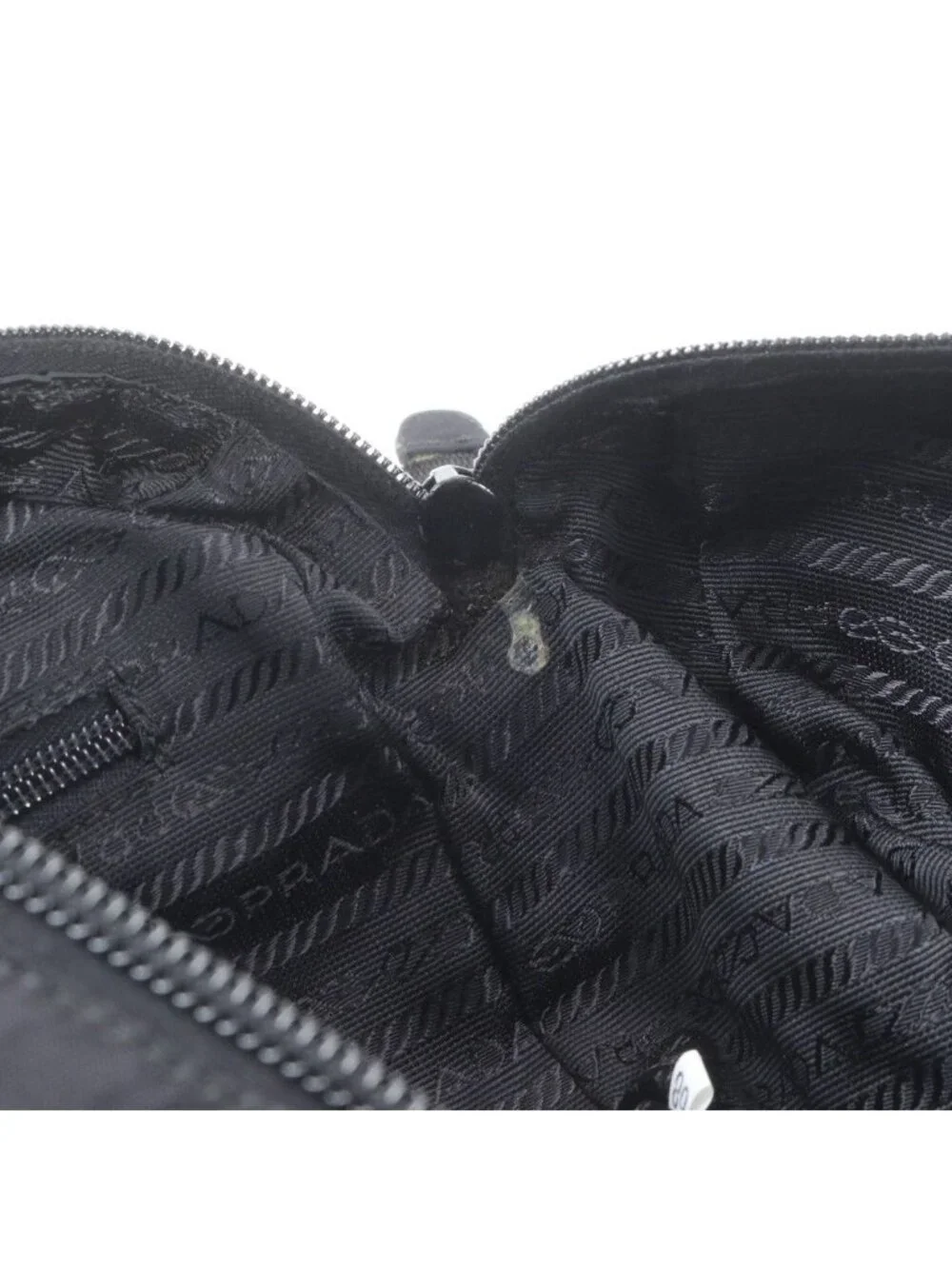 Prada Tessuto Nylon Triangle Logo Backpack Black